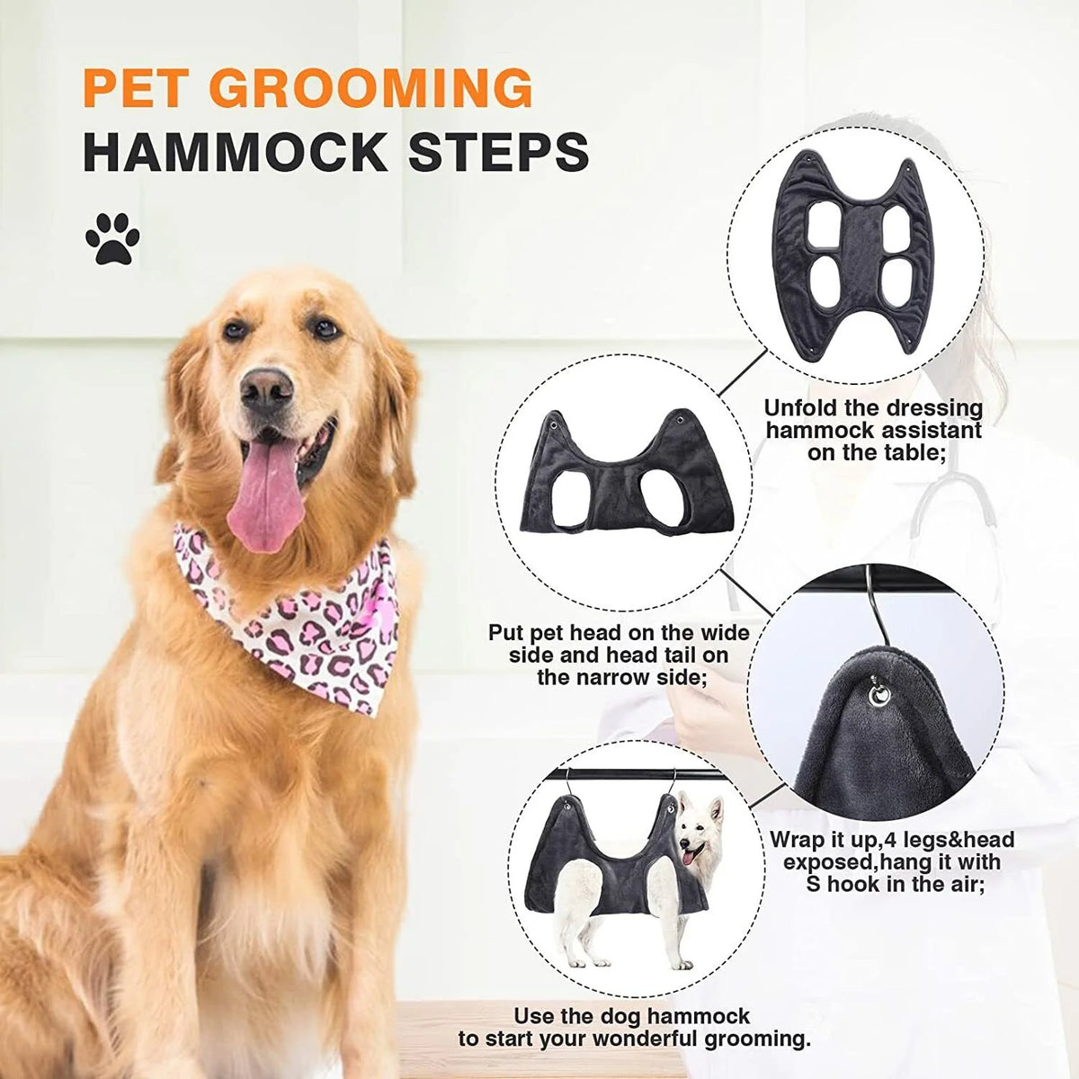 Petaluni Pet Grooming Hammock