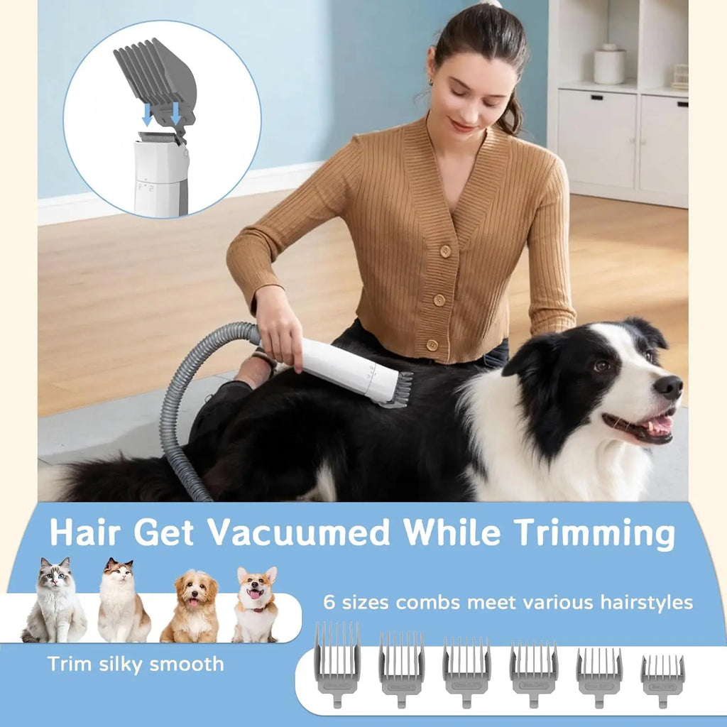 Petaluni Pet Grooming Vacuum Kit (7-In-1)