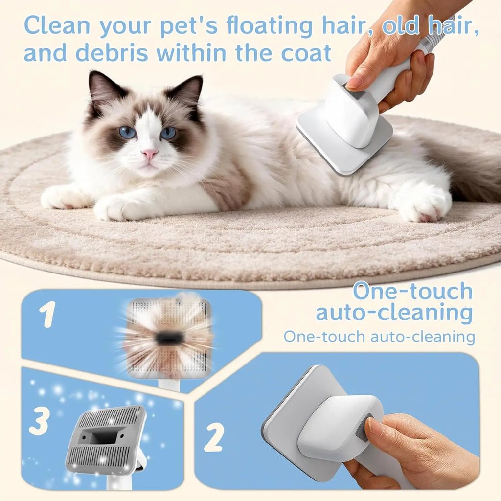 Petaluni Pet Grooming Vacuum Kit (7-In-1)