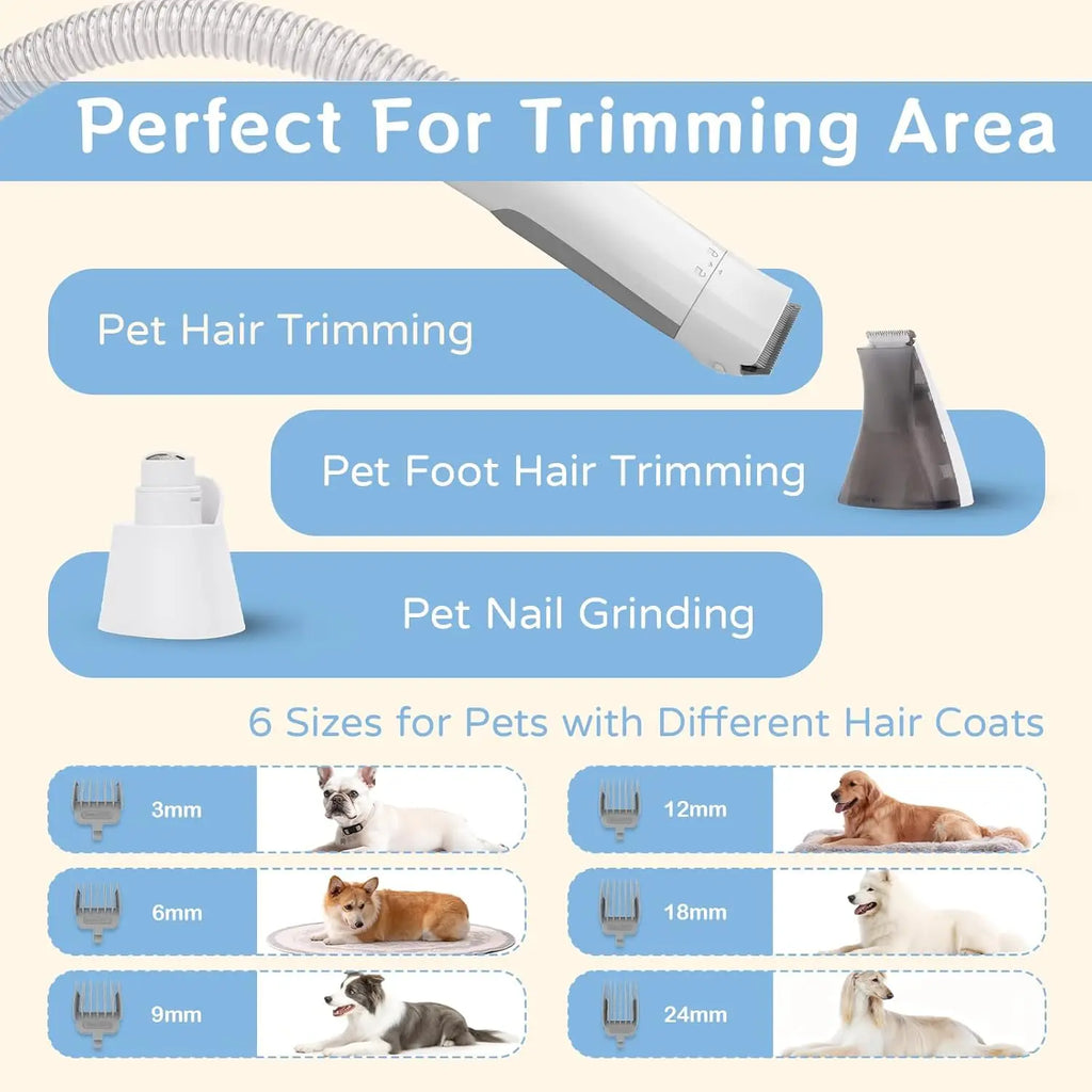 Petaluni Pet Grooming Vacuum Kit (7-In-1)
