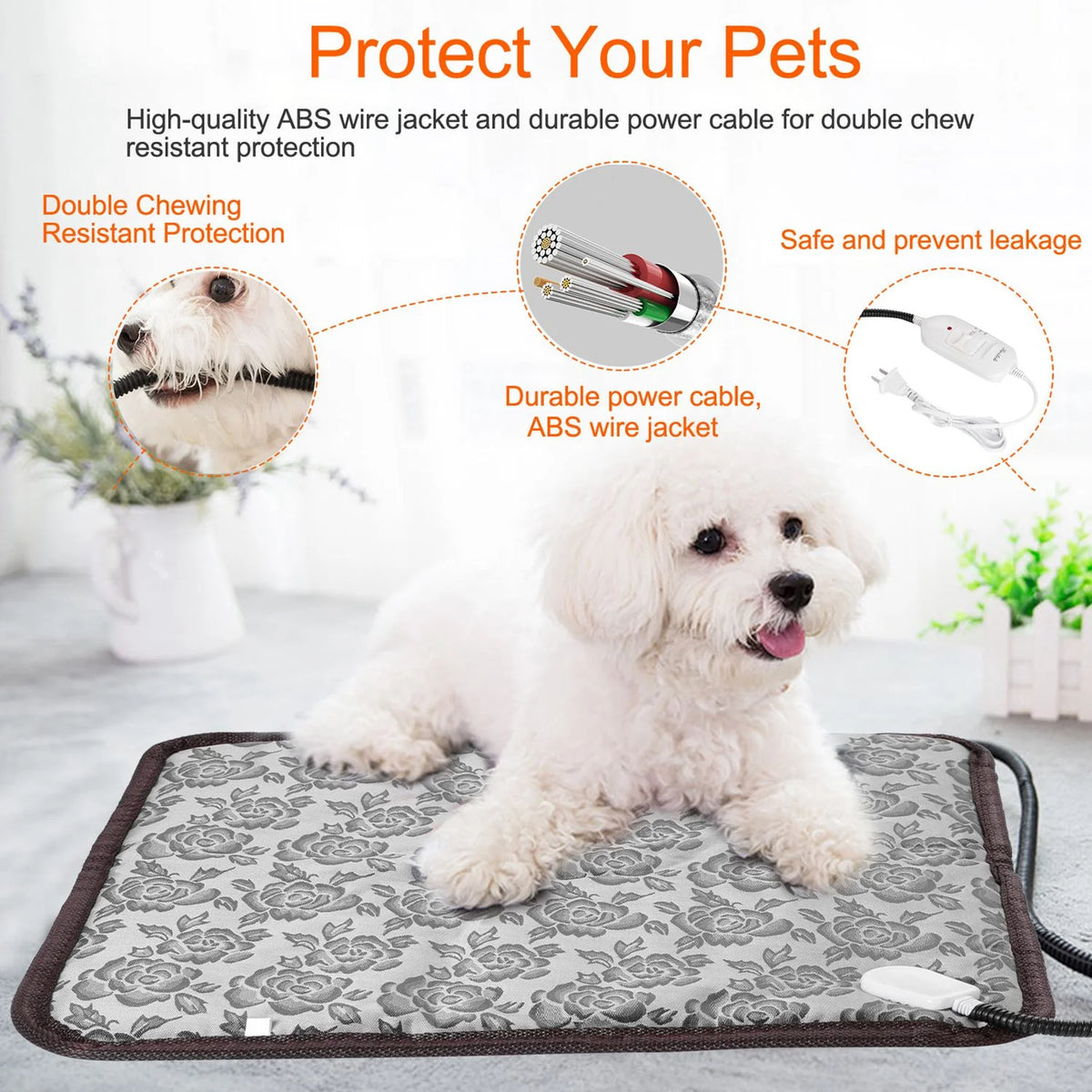 Petaluni Pet Heating Pad, 17.7 x 17.7 in
