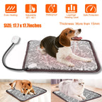 Petaluni Pet Heating Pad, 17.7 x 17.7 in