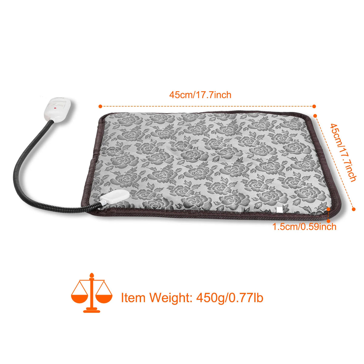 Petaluni Pet Heating Pad, 17.7 x 17.7 in