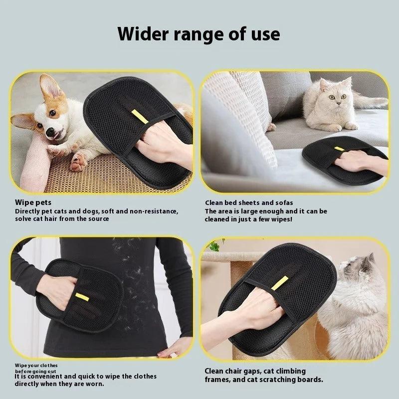 Petaluni Pet Hair Removal Mitts (1 Pair)